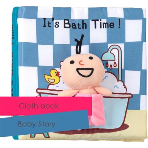 2021 Baby Book Toilet Cloth Books Toddler Newborn Early Learning Develop Cognize Reading Plush Puzzle Book Toys Infant Kids Book
