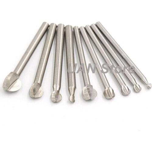 3/4/5/6/8/10mm Electric Wood Carving Knife White Steel Round Miniature Carving Hand Tools