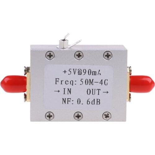 50M-4GHz Low Noise Amplifier LNA Ham Radio Module RF FM HF VHF NF=0.6dB -110dBm A0KF