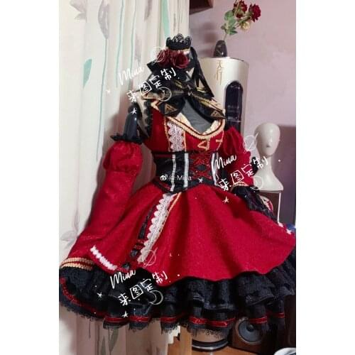 Anime VTuber Hololive Houshou Marine Gothic Lolita Dress Gorgeous Uniform Cosplay Costume Women Halloween Free Shipping 2020