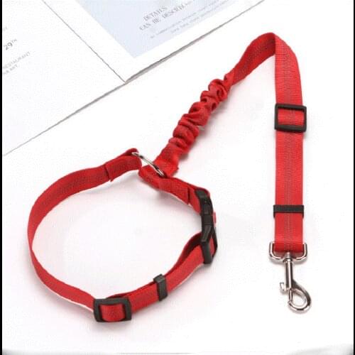 Pet Dog Cat Car Seat Belt For Accessories Goods Animals Adjustable Harness Lead Cushioning Elastic Safety Rope for Dog Cat