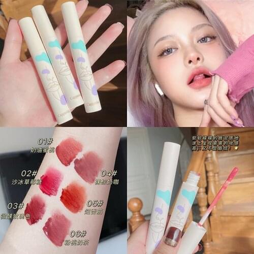 Velvet Matte Lipstick Cosmetic Waterproof Long Lasting Nude Lip Stick Maquiagem Sexy Color Glazed Lip Gloss Lip Makeup Lip Tint