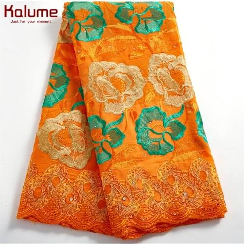 Kalume White African Lace Fabric 2021 High Quality Design Swiss African Lace Fabric Swiss Voile Lace Fabric Diy Dress Robe F2473