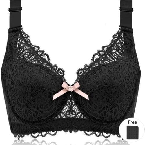Plus Size Womens Lightly Padded Push Up Minimizer Bra For Big Breast Full Coverage Underwire Bralette 40 42 44 C D E F G H I J