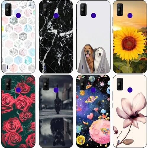 For ZTE Blade A31 for ZTE Blade A51 Case Rose Wolf Cute Patterned Cover Soft Silicon Phone Case for ZTE Blade A71 Top Quality