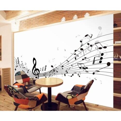 Home Decoration wallpaper murals 3d Modern note fashion brick wall TV wall custom photo wallpaper