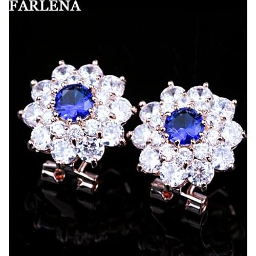 Серьги-гвоздики FARLENA China At AliExpress