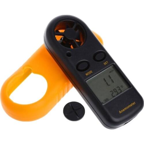 GM816 Mini Digital Anemometer Wind Speed Temperature Tester w/LCD Backlight J6PC