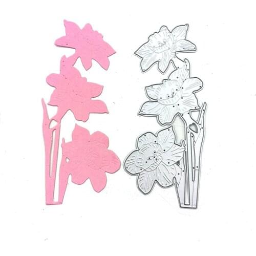 Julyarts Three Flower Metal Cutting Dies New 2020 Flower Dies Stencils Die Cut for DIY Scrapbooking Album Paper Card Embossing
