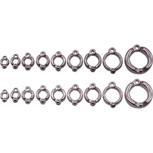 5 pcs Stainless Steel Parrot Foot Ring Inside Diameter 4 5 6 7 8 9 10 12 15mm Outer Diameter 7 8 10 11 12 13 14 16 22mm Poultry