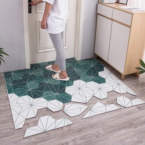 Waterproof pvc leather mat Entrance door mat bathroom Leather floor mat kitchen non-slip rug wear-resistant bedroom carpet