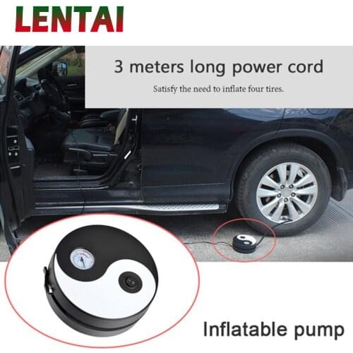 LENTAI For Honda civic 2006-2011 2017 accord 2003-2007 fit Citroen c4 c5 Saab 1PC Car Tire Pump Chinese Tai Chi Styling Air Pump