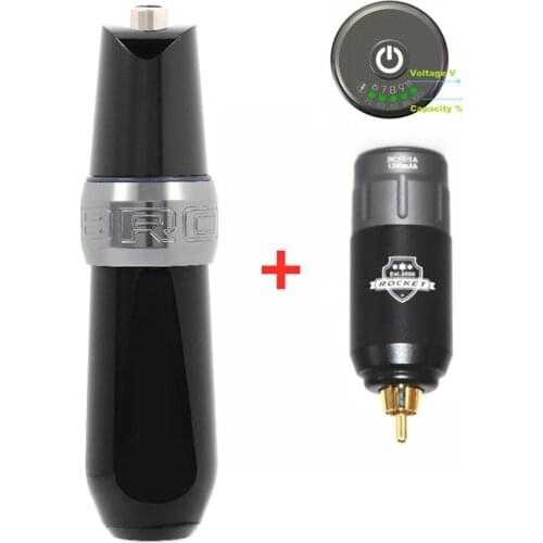 2021 New Arrival Wireless Mini Power RCA Connection With BRONC-v7 Rotary Tattoo Machine Pen Set Free Fast Shipping
