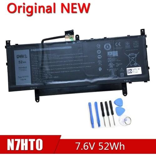 N7HT0 NEW Original Laptop Battery For DELL Notebook computer 7.6V 52Wh
