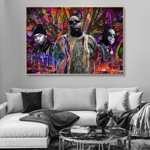 Graffiti Street Art Canvas Painting Wall Art Portrait Posters and Print Painting for Living Room Modern Home Decoration Artwork