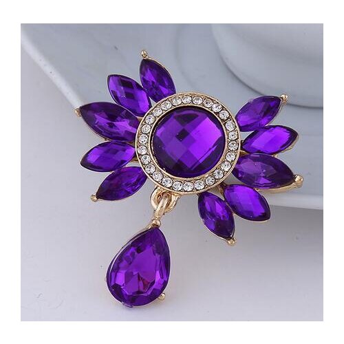 Ruiday Flower Brooch Jewelry For Women/men Fashion Jewelry Brooch Pins Metal Scarf Wedding Gift Diy Jewellery Accessories