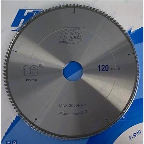 Free shipping of professional NF metal cutting 16"(405mm)*25.4/30/32*3.5*100Z/120Z TCT saw blade for aluminum copper alloy pipe