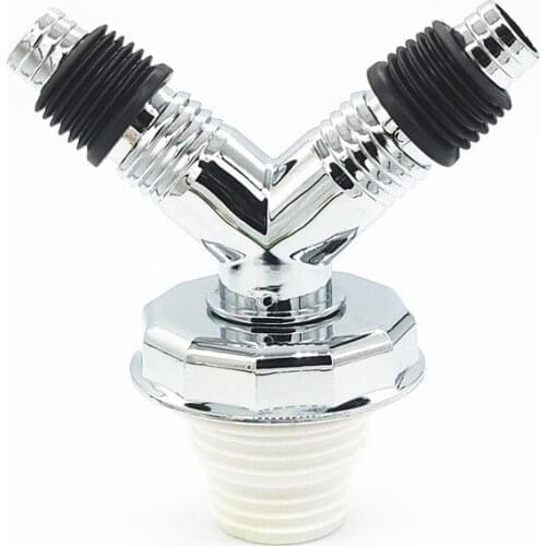 Wonderlife Floor Drain Joint Snap Adapter Universal Fit Sealing Ring Sewer Chrome Pipe Connector Home Washing Machine