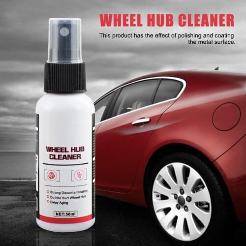 50ml Car Wheel Cleaner Spray Wheels Hub Steel Rims Rust Removal Cleaning Tool Automotive Wheel Hub Cleaner Car Cleaning Tool