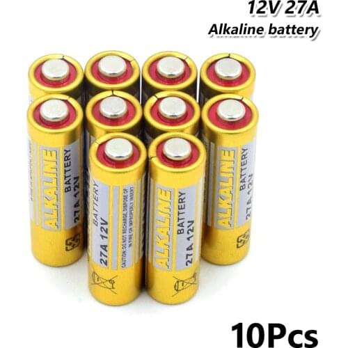 10PCS 27A 12V dry alkaline battery 27AE 27MN A27 L828 E27 VR27 CA22 for doorbell,car alarm,walkman,car remote control etc