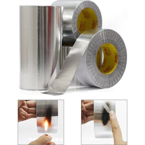 20M Thermal Resist Duct Repairs High Temperature Resistant Foil Adhesive Tape Useful Aluminium Foil Adhesive Sealing Tape Cocina