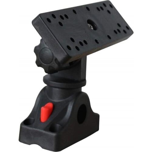 Universal Marine Electronic Fish Finder Mount Fishfinder GPS Plate Rotating Boat Supporter