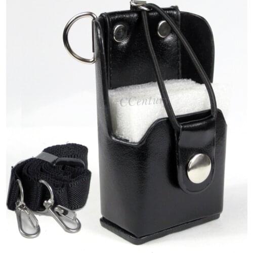 XQF Hard Artificial Leather Case Holster+Belt Clip for Motorola Two Way Radio Walkie Talkie GP328+Plus GP388 GP344 GP638