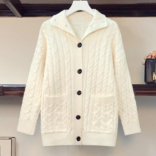 Women Winter Long Sweater Cardigans Turtleneck Sweater Cardigan 2021 Autumn And Winter Thickening Oversized Knitted Coat