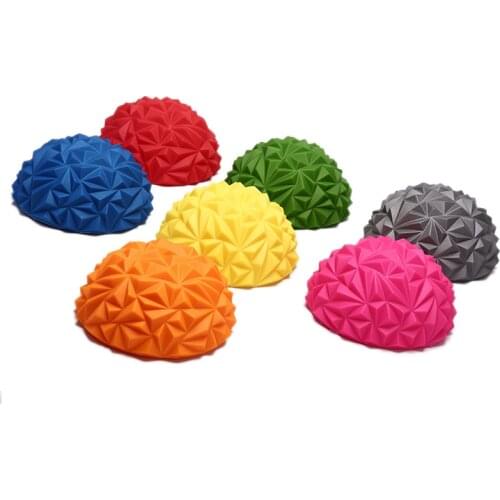 1pcs Childrens Sense Training Yoga Half-ball Water Cube Diamond Pattern Pineapple Ball Foot Massage Ball Toy Fitness Balls