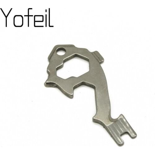 1 PC Outdoor Multi-function EDC Gear Mini Wrench Key Bar pendent Gadget 20 in 1 Cutter staple remover Screwdriver Bottle Opener