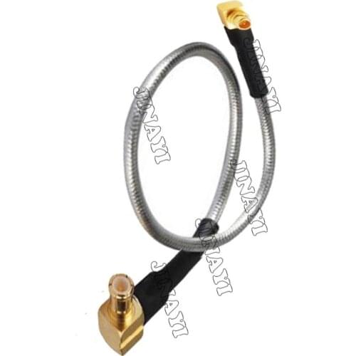 10pcs 30cm MMCX Male plug to MCX Male RF pigtail semi-rigid RG405 cable