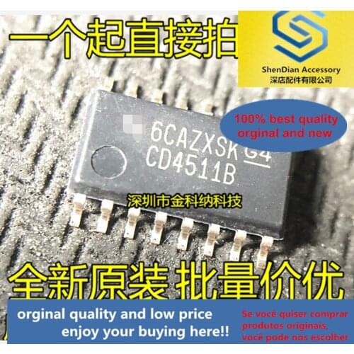 10pcs only orginal new CD4511BNSR CD4511B decoder multiplexer and demultiplexer SOP-16