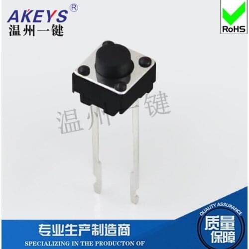 10PCS TS-D024 6*6 Pin length 7mm DIP type tact switch middle 2 pin push button switch