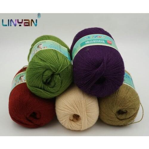 250g /lot yarn for knitting & crocheting Hand knitting & crochet Iceberg mink villus thread, Mink wool hand weaving line ZL35