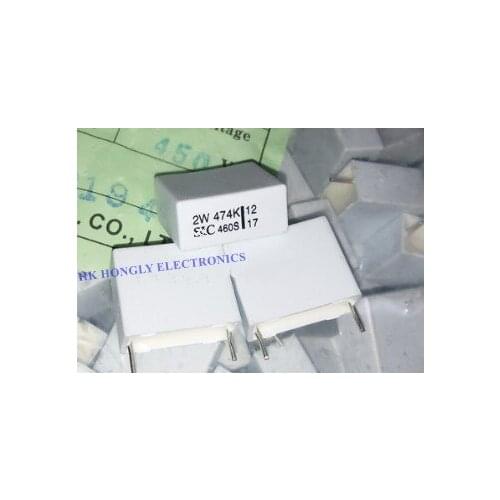 5PCS 10PCS 2W 474K 105K 460S 0.47UF 1.0UF 470NF 450V P=15mm FILM CAPACITOR