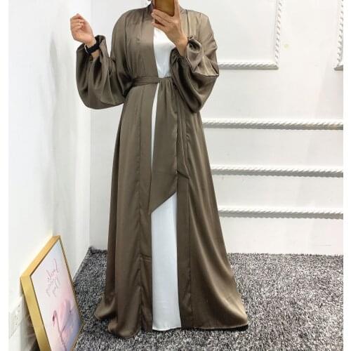 Turkey Women Long Dress Muslim Puff Sleeve Elegant Abaya Moroccan Kaftan Djellaba Jubah Robe Isalmic Clothing Party Dress Arab