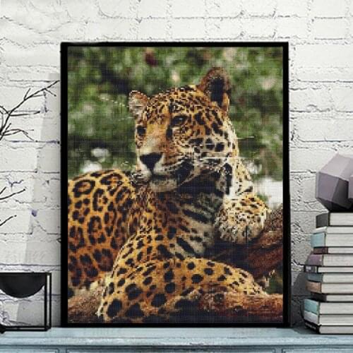 Tiger Beast DIY Full Round diamond paint Cartoon Painting Embroidery Picture Diamond Picture Home Decoration Painting