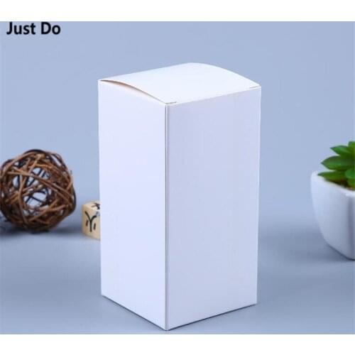9*9*24cm large tall white paper box Rectangle Cosmetic Perfume Bottle Gift Paper Box recycled white paper gift box