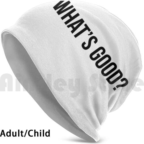 Whats Good ? Beanies Knit Hat Hip Hop Whats Good Nicki Minaj Miley Cyrus Meme