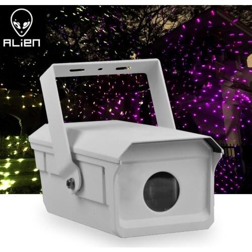 ALIEN 2W Outdoor Waterproof Starry Sky Star White Laser Light Projector DMX Full Color Garden Xmas Tree Square Party Decor Lamp