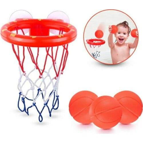 Kids Bathroom Toddler Boy Water Toys Bathtub Shooting Basketball Hoop with 3 Balls Baby Bath Toy Kids Outdoor Play Set
