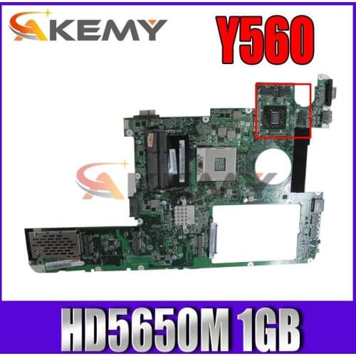 For Lenovo Ideapad Y560 laptop motherboard DAKL3AMB8G1 DAKL3AMB8D0 DAKL3AMB8E0 DDR3 HD5650M 1GB GPU Free I3 CPU