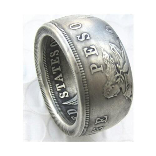 Philippines Coin Silver Plated Ring Handcrafted US Size 8-16