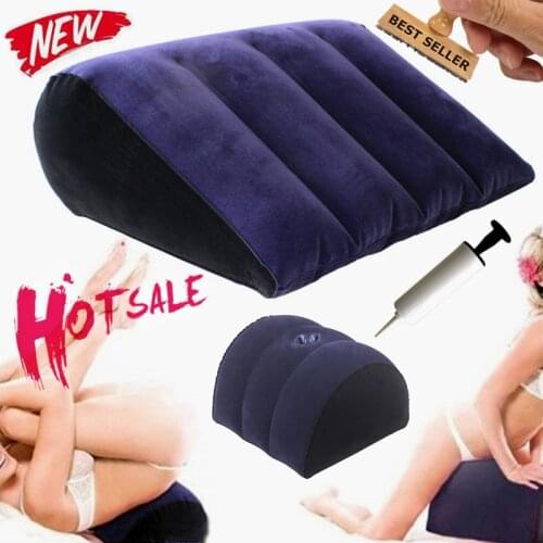 Flocking Inflatable Sex Aid Pillow For Women Sexual Love Position Cushione Sex Furniture Erotic Sofa Adult Games For Couples