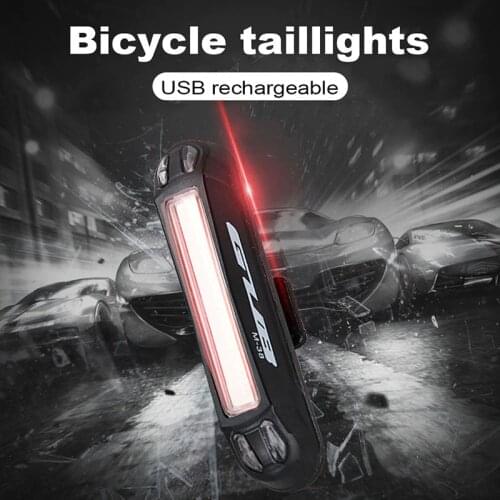 GUB M-38 100Lumens High-Light Bike Lights Ultra-light Safety Warning LED USB Charging Front Rear Lamp Bicycle Taillight 3 Colors