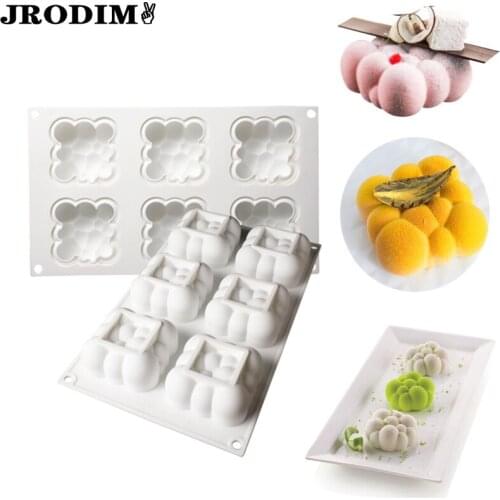 Cake Tools 6 Cavity Cloud Shape Silicone Cake Mold Handmade 3D Aromatherapy Plaster Candle Mould Party Dessert Cake Decor Tools
