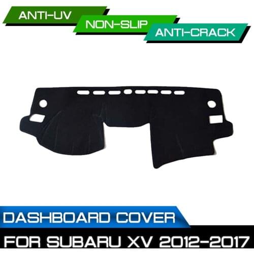 Car Dashboard Mat for Subaru XV 2012 2013 2014 2015 2016 2017 Anti-dirty Non-slip Dash Cover Mat UV Protection Shade
