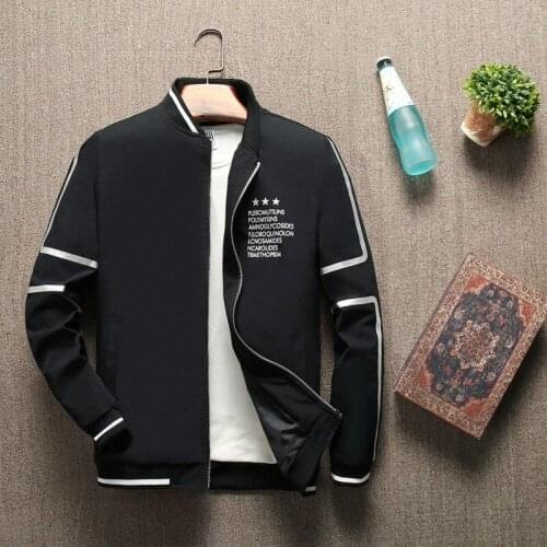 New Mens Bomber Zipper Jacket Autumn Male Casual Streetwear Hip Hop Slim Fit Pilot Coat Mens Clothing Plus Size 4XL