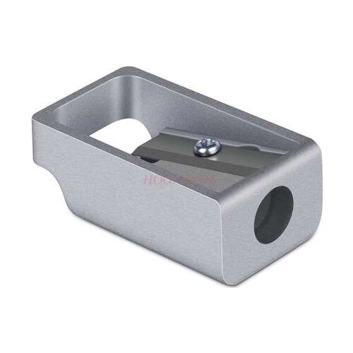 Metal zinc alloy sharpener silver simple planer sharpener student pencil sharpener mini compact sharpener sharpener