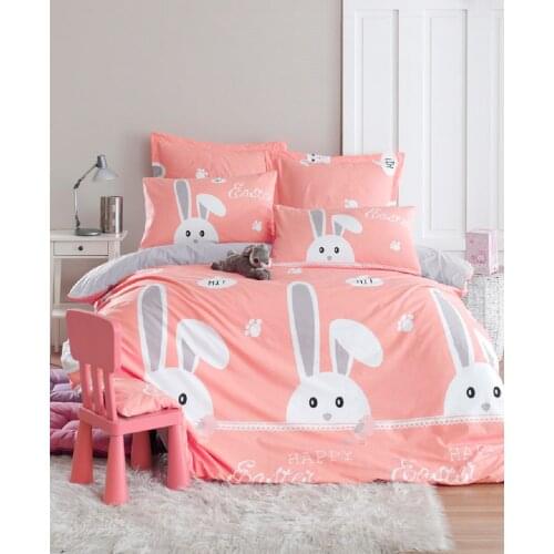 100% Natural Cotton Solid Color Double Duvet Cover Set FreshColor 4-Piece Modern And Stylish Design European American Style